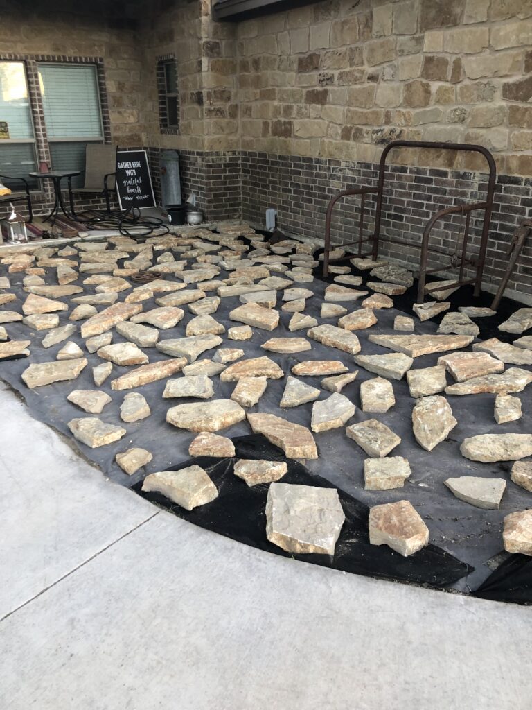 Fix Lawns & Landscaping Entryway, walkway, stone work and bedding - Belton, Harker Heights, Temple, Texas