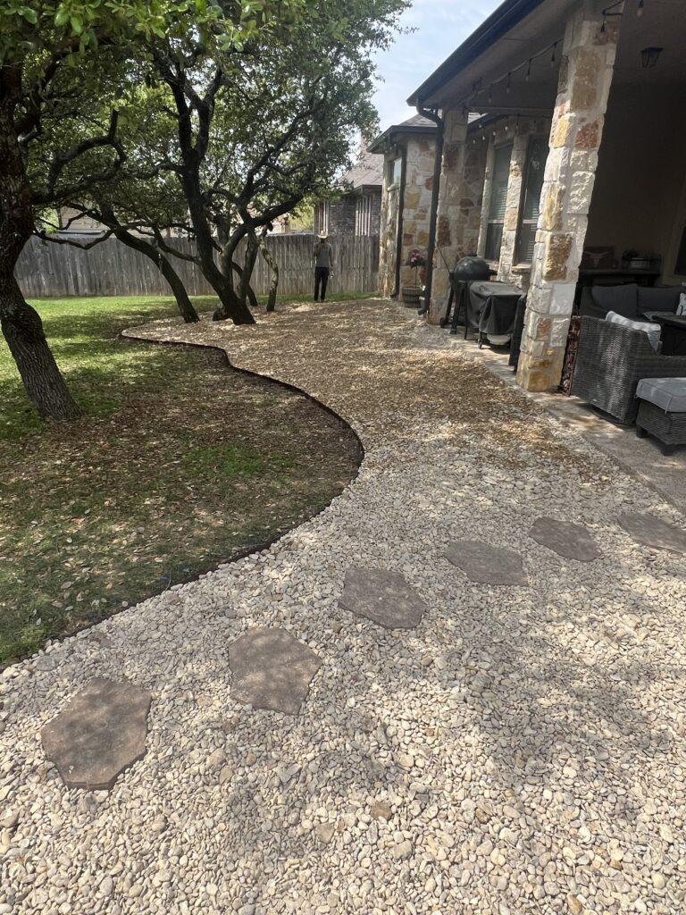 Fix Lawns & Landscaping Belton, Texas Gravel Walkways & Stepping Stones